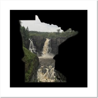 Minnesota Outline (Grand Portage State Park) Posters and Art